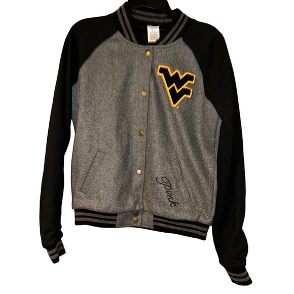 New Victoria’s Secret West Virginia Mountaineers WVU Varsity jacket size small - Picture 1 of 5